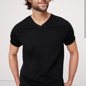 Men's Black V-Neck T-Shirt